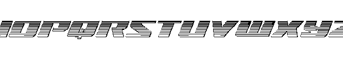 Super Brigade Chrome Font UPPERCASE
