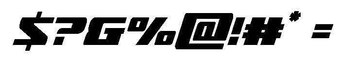 Super Brigade Condensed Font OTHER CHARS