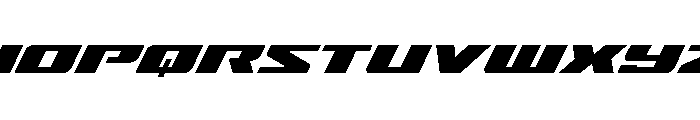 Super Brigade Expanded Font LOWERCASE