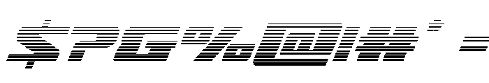 Super Brigade Gradient Font OTHER CHARS