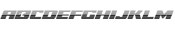 Super Brigade Gradient Font UPPERCASE