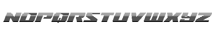 Super Brigade Gradient Font LOWERCASE