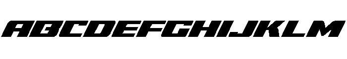 Super Brigade Italic Font UPPERCASE