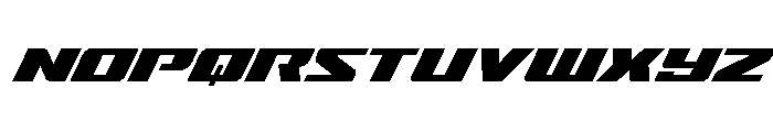 Super Brigade Italic Font LOWERCASE