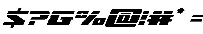 Super Brigade Laser Font OTHER CHARS