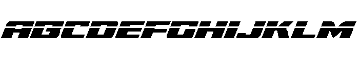 Super Brigade Laser Font UPPERCASE