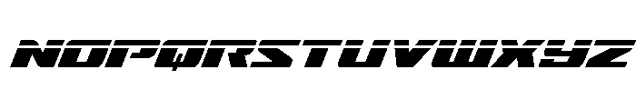 Super Brigade Laser Font LOWERCASE