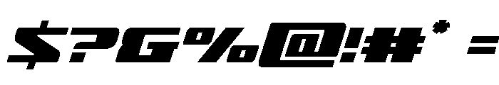 Super Brigade Leftalic Font OTHER CHARS