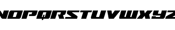 Super Brigade Leftalic Font UPPERCASE