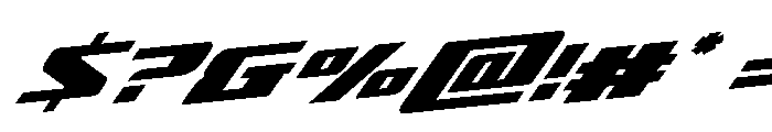 Super Brigade Rotalic Font OTHER CHARS