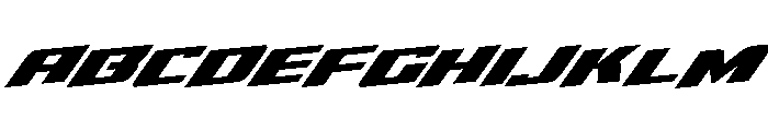 Super Brigade Rotalic Font UPPERCASE