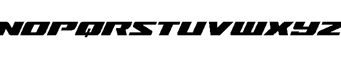 Super Brigade Semi-Expanded Font LOWERCASE