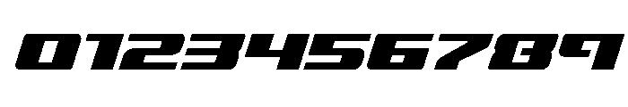 Super Brigade Spaced Leftalic Font OTHER CHARS
