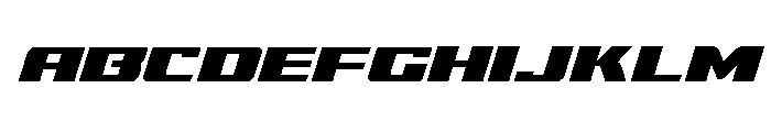 Super Brigade Spaced Leftalic FONT