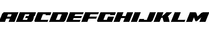 Super Brigade Spaced Font UPPERCASE