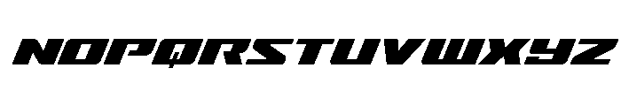 Super Brigade Spaced Font LOWERCASE