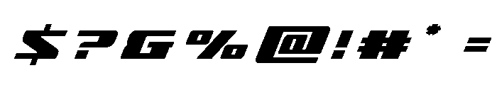 Super Brigade Title Font OTHER CHARS