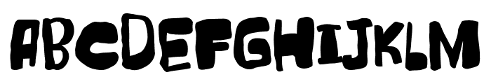Super Bugly Regular Font UPPERCASE