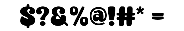 Super Chunky Font OTHER CHARS