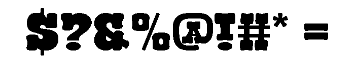 Super Circus Font OTHER CHARS