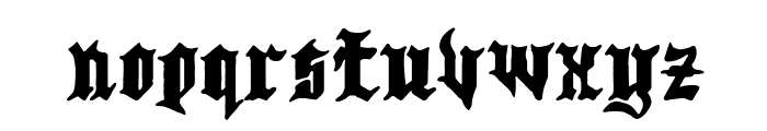 Super Dark Castle Font LOWERCASE