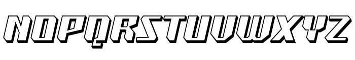 Super Drift 3D Font LOWERCASE