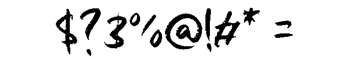 Super Fight Font OTHER CHARS