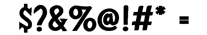Super Gallery Font OTHER CHARS