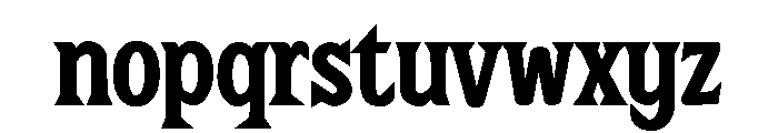 Super Gallery Font LOWERCASE