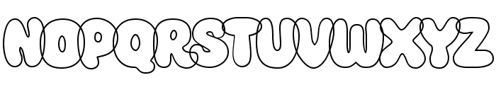 Super Glue Outline Font UPPERCASE