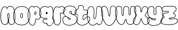 Super Glue Outline Font LOWERCASE