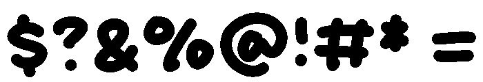 Super Jumbo Font OTHER CHARS
