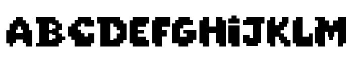 Super Pixel Font UPPERCASE