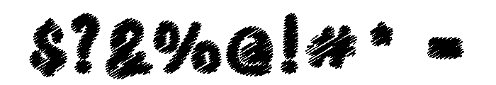 Super Scribble Font OTHER CHARS