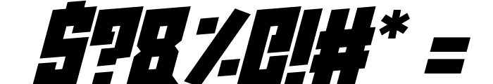 Super Squad Italic Font OTHER CHARS