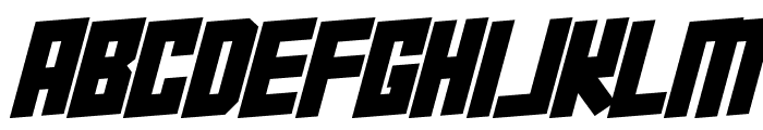 Super Squad Italic Font UPPERCASE