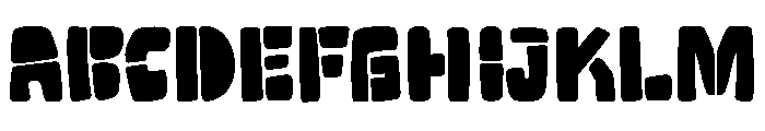 Super Stamped Regular Font UPPERCASE