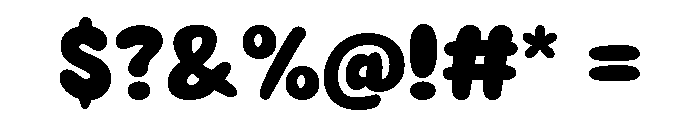 Super Waffles Regular Font OTHER CHARS