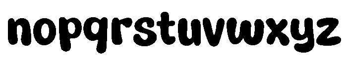 Super Warming Regular Font LOWERCASE