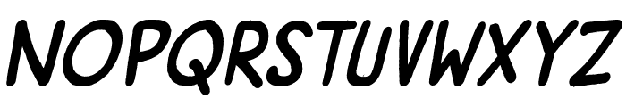 SuperGossip-BoldItalic Font UPPERCASE