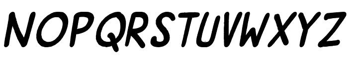 SuperGossip-BoldItalic Font LOWERCASE