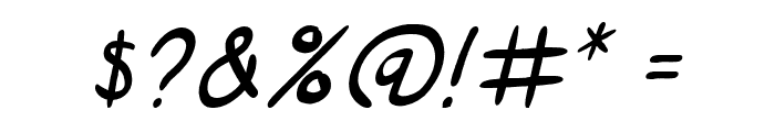 SuperGossip-Italic Font OTHER CHARS
