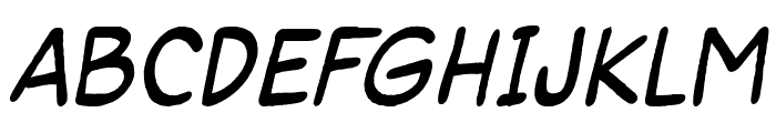 SuperGossip-Italic Font UPPERCASE