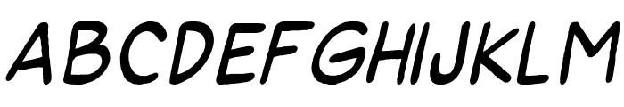 SuperGossip-Italic Font LOWERCASE
