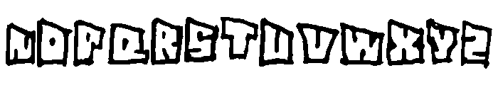 SuperSlant Font UPPERCASE