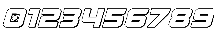 Supercharge 3D Font OTHER CHARS