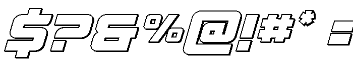 Supercharge 3D Font OTHER CHARS