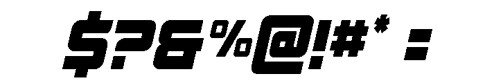 Supercharge Condensed Font OTHER CHARS