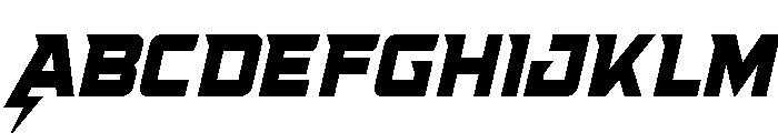 Supercharge Condensed Font UPPERCASE