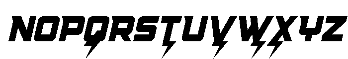 Supercharge Condensed Font UPPERCASE